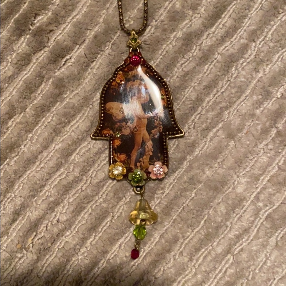 Michal Negrin Hamsa necklace